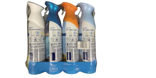 Febreze Air Effects Odor-Eliminating Air Freshener Linen & Sky Hawaiian Aloha Ocean Heavy Duty Kitchen Odor Eliminator Fresh Lemon 8.8 Oz. Aerosol Can Pack Of 4