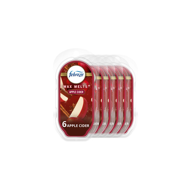 Febreze Odor-Fighting Wax Melts Air Freshener Refills Apple Cider 6 Count 2.5Oz Each