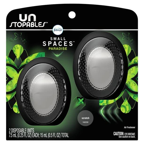 Febreze Small Spaces Unstopables Air Freshener Paradise 25 Fl. Oz. Pack Of 2