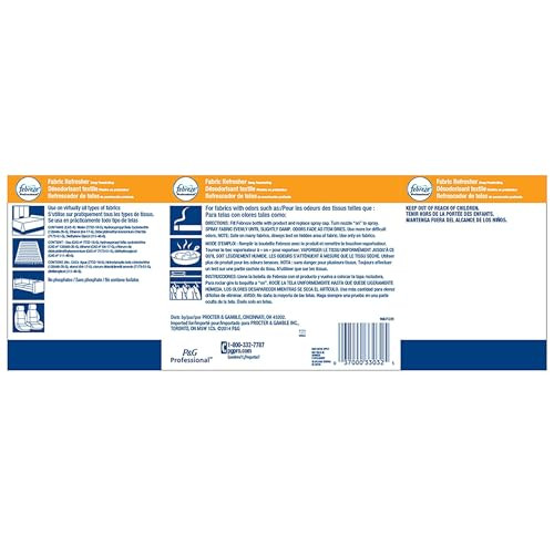 Febreze Professional Fabric Refresher Spray 3 Pack Deep Penetrating Eliminates Odors With Light Fresh Scent For All Fabrics Upholstery Bedding And More 32 Oz Each