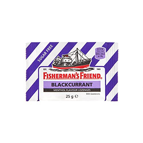 Fisherman'S Friend Blackcurrant Menthol Lozenges 25G (Pack Of 5)