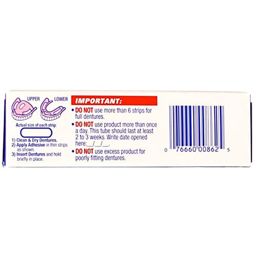 Fixodent Denture Adhesives Cream Original 0.75 Oz (Pack Of 6)