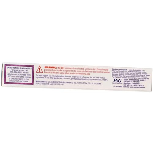Fixodent Plus Denture Adhesive Cream 2 Oz. (Pack Of 11)