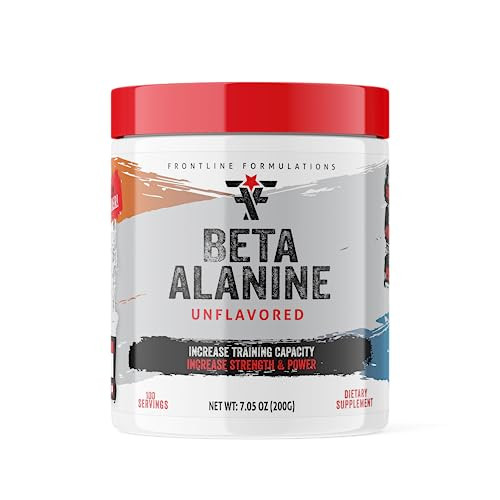 Frontline Formulations Beta Alanine Unflavored Essentials Train Harder Recover Faster Increase Endurance Veteren Owned And Operated (100 Servings Beta Alanine)