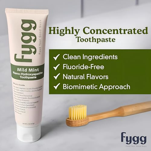 Fygg Fluoride Free Toothpaste Dentist Recommended 4 Pack