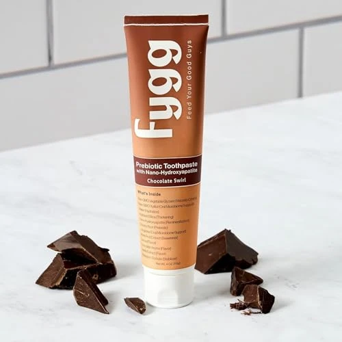 Fygg Fluoride Free Toothpaste 4 Oz With Travel Size Pack Of .7 Oz (Chocolate)