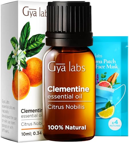 Gya Labs Clementine & Lavender Essential Oil Set - Aromatherapy Grade Essential Oils Set - 2X0.34 Fl Oz - Gya Labs