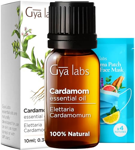 Gya Labs Cardamom & Vanilla Essential Oil Set - Aromatherapy Grade Essential Oils Set - 2X0.34 Fl Oz - Gya Labs