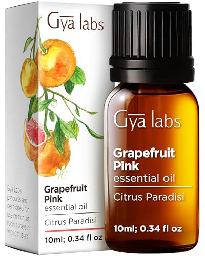Gya Labs Grapefruit Essential Oil For Diffuser & Lemon Essential Oil For Diffuser Set - Aromatherapy Grade Essential Oils Set - 2X10Ml - Gya Labs