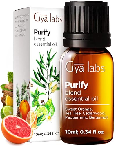 Gya Labs Purify Essential Oil Blend For Diffuser & Skin - Fresh & Cleansing Scent For Aromatherapy Air Freshener (0.34 Fl Oz)