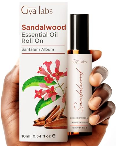Gya Labs Sweet Orange & Sandalwood Roll On Set - Essential Oils Aromatherapy Roll On With Essential Oil Set - 2X0.34 Fl Oz - Gya Labs