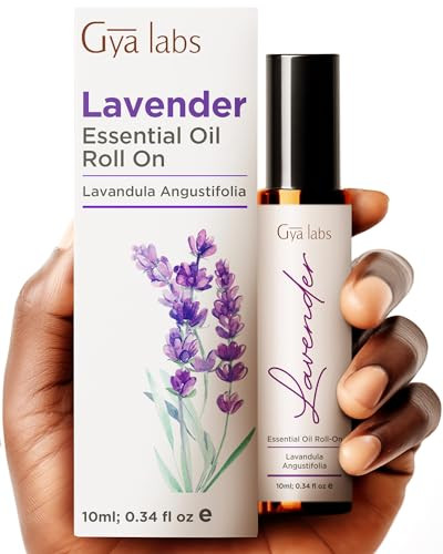 Gya Labs Frankincense & Lavender Roll On Set - Essential Oils Aromatherapy Roll On With Essential Oil Set - 2X0.34 Fl Oz - Gya Labs