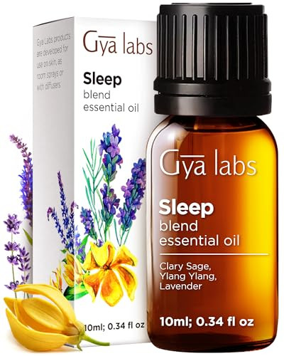 Gya Labs Sleep Essential Oil Blend - 100 Pure Natural Sleep Oil For Diffuser & Aromatherapy Soothing Bedtime And Self-Care (0.34 Fl Oz)