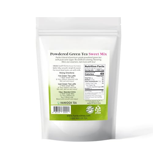 Hankook Tea Powdered Green Tea Sweet Mix 8.82 Ounce (Synchkg123925)