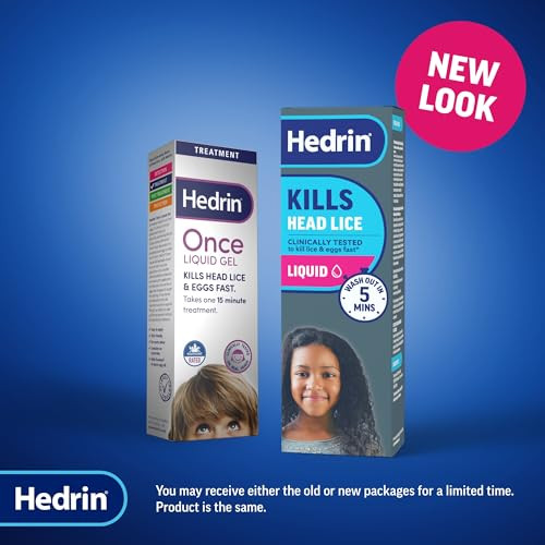 Hedrin Kills Headlice Liquid Gel Fast And Effective Lice And Nit Treatment Kills Head Lice And Eggs 4 Treatments Clinically Tested Suitable For Adults And Children 100Ml