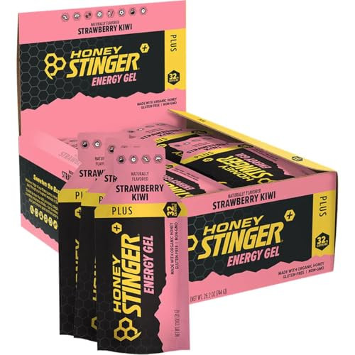 Honey Stinger Energy Gel Strawberry Kiwi 1.1 Ounce (Pack Of 24)