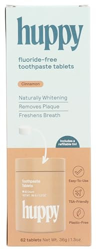 Huppy Cinnamon Toothpaste Tabs 62 Count