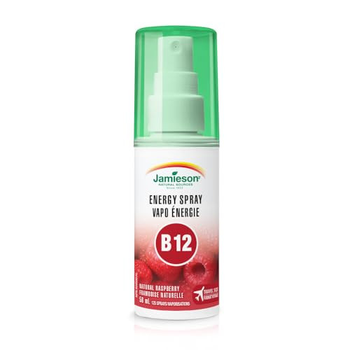 Jamieson Vitamin B12 Energy Spray- Natural Raspberry Flavour 58Ml