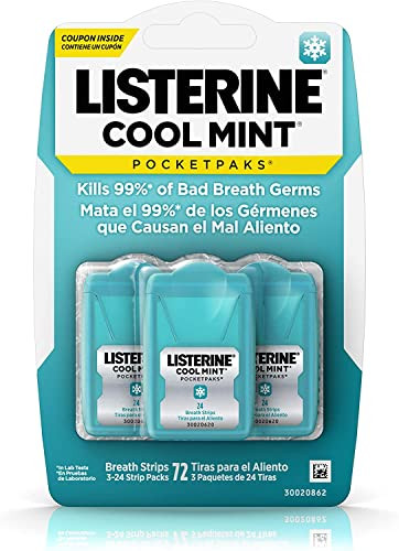 Listerine Cool Mint Pocketpaks 24 Count (Pack Of 6)