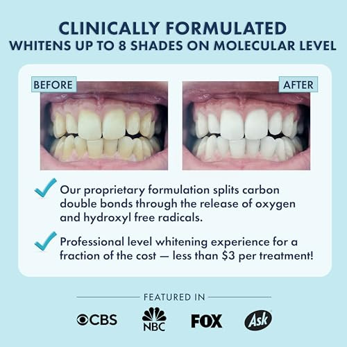 Livfresh Teeth Whitening Strips 28 Strips 14 Treatments Great For Sensitive Teeth Results In 14 Days Enamel Safe Coconut Oil & Hydrogen Peroxide No Slip Teeth Whitener