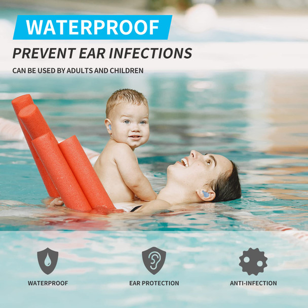 Lysian Ultra Soft Moldable Ear Plugs For Sleeping And Swimming Adults And Kids - Reusable Noise Cancelling Earplugs For Sound Blocking Snoring Study