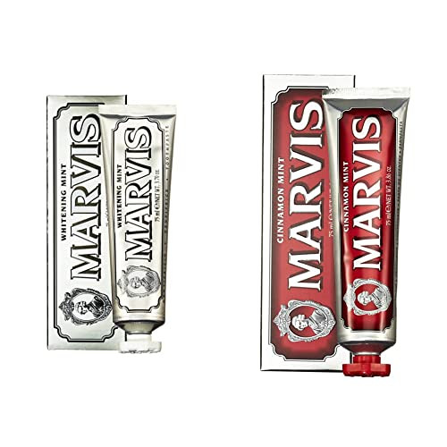 Marvis Whitening Mint And Cinnamon Mint Toothpaste Set 3.8 Oz