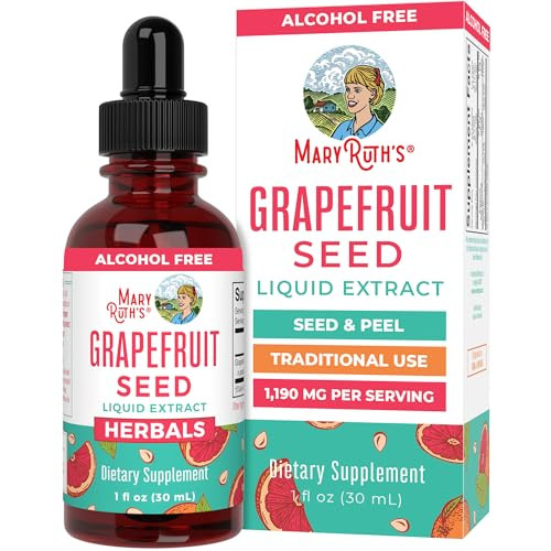 Maryruth'S Organics Grapefruit Seed Extract Grapefruit Seed Oil Drops Peel & Seed Herbal Tinctures Liquid Drops Sugar Free Vegan Non-Gmo Gluten Free Unflavored 30 Servings 1 Fl Oz