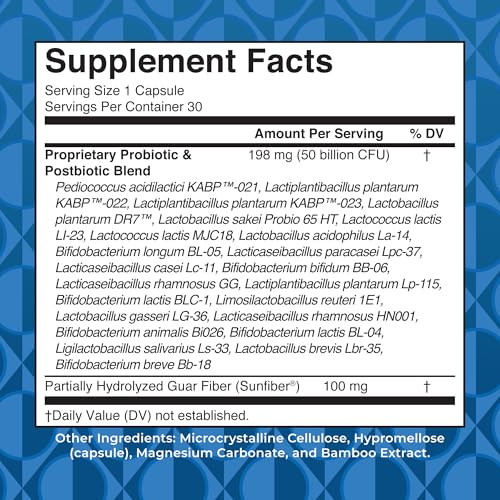 Maryruth'S 3-In-1 Probiotics For Digestive Health Prebiotic & Postbiotic Gut Health Supplement For Women & Men 23 Unique Strains Immune Support 50 Billion Cfu 30 Servings