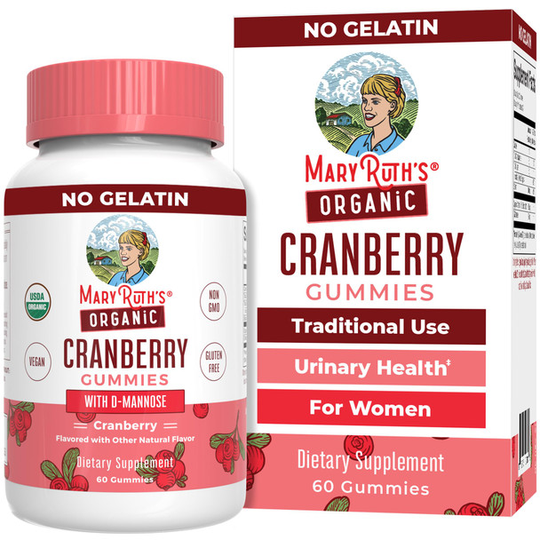 Maryruth'S Maryruth Organics Organic Cranberry Gummies - 500Mg Supplement Urinary Tract Health For Women With D Mannose Traditional Use Usda Organic Vegan Non Gmo 30 Servings