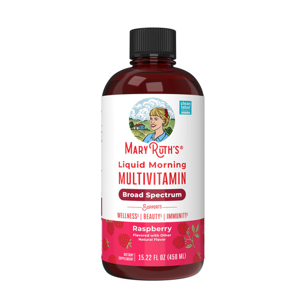 Maryruth'S Multivitamin For Women Men & Kids Liquid Morning Multivitamin Vitamin A C D E B6 B12 Biotin Zinc Beauty Vegan Non-Gmo Gluten Free 15 Servings