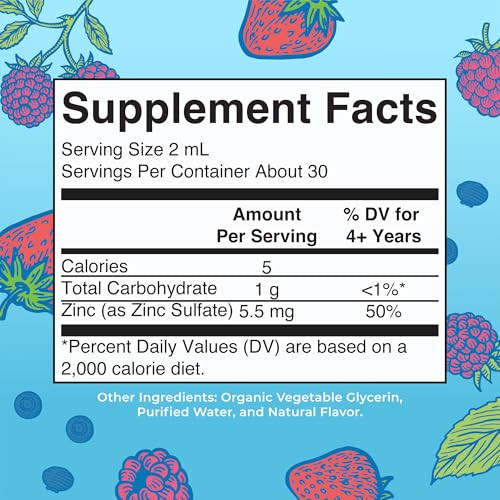 Maryruth'S Maryruth Organics Zinc Supplement For Immune Support Immune Support Supplement For Kids Ages 4-13 Zinc Sulfate Vegan Usda Organic Glycerin Based 2 Fl Oz