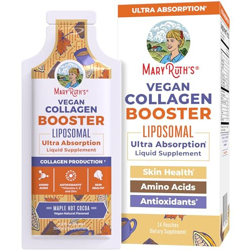 Maryruth'S Maryruth Organics Collagen Booster Liposomal Sugar Free Liquid Collagen Booster With Vit C E ZincCopper&Silica Skin Care&Joint Support Supplement Vegan Non-Gmo Gluten Free 14 Serving