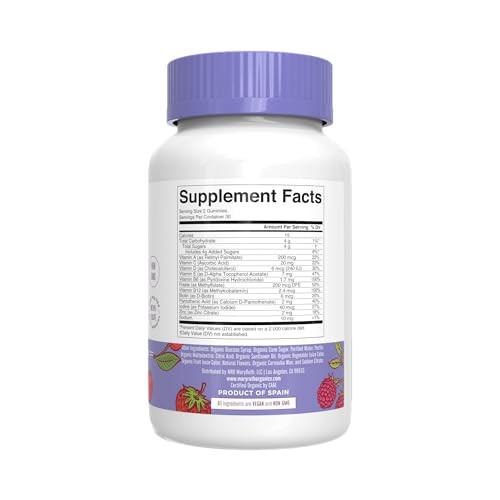 Maryruth'S Gummies For Kids usda Organic Multivitamin (Mixed Berry & Cherry) & Magnesium Calm (Hibiscus) No Gelatin Vitamins For Immunity Gut Health & Overall Wellness Vegan Non-Gmo