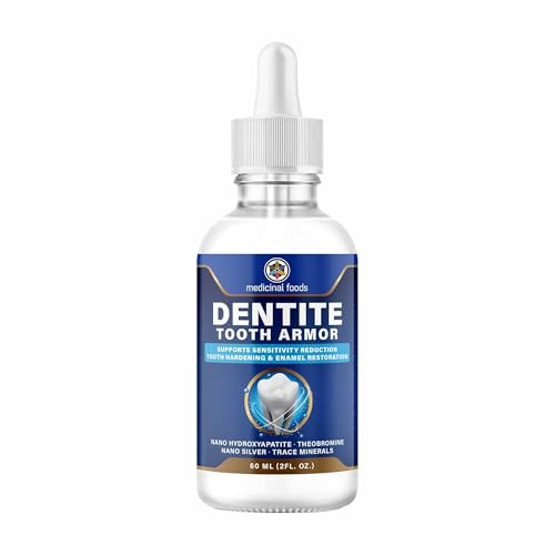 Medicinal Foods The Ancient Future Of Food Original Dentite Tooth Armor Liquid Nano Hydroxyapatite Remineralization Drops To Restore Tooth Enamel & Support Sensitivity Relief At-Home Enamel Repair For Stronger Teeth 60 Ml