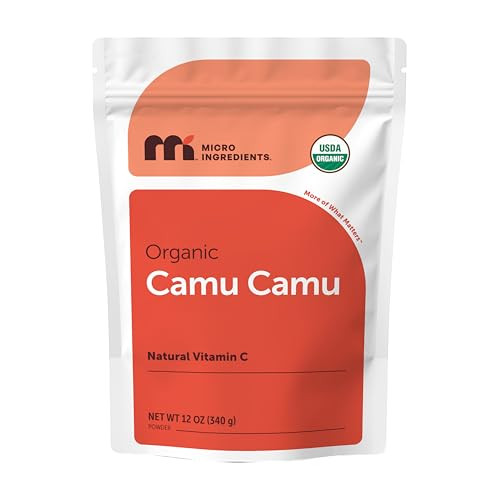 Micro Ingredients Organic Camu Camu Powder 12 Oz Freshly Harvested Berry Source Source Of Naturally Occurring Vitamin C Non-Gmo Vegan Friendly