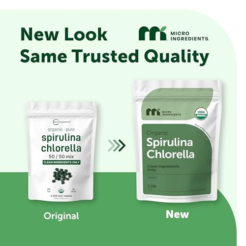 Micro Ingredients Organic Spirulina Chlorella Mini Tabl | Buy at