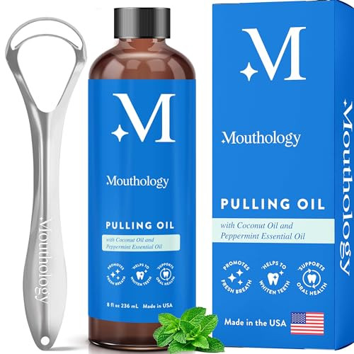 Mouthology Coconut Pulling Oil & Biodegradable Floss Picks