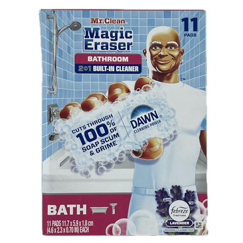 Mr. Clean Magic Eraser Bathroom 2 In 1 Built In Cleaner 11 Count