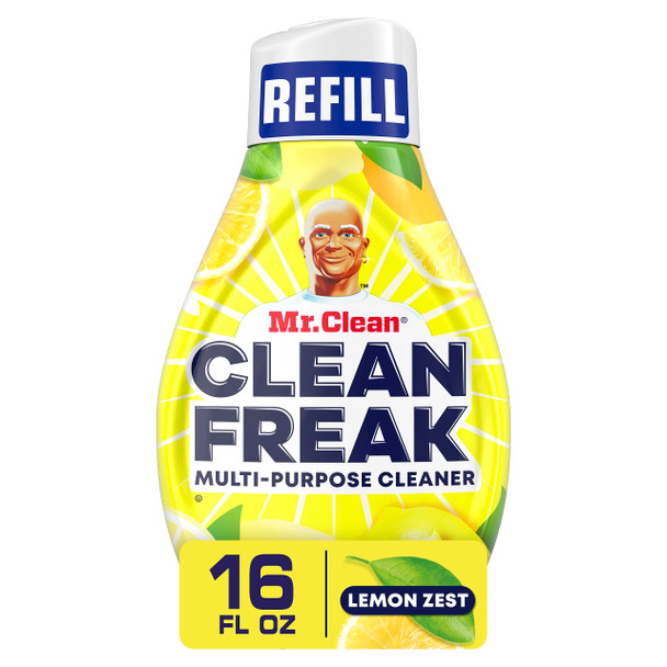 Mr. Clean Deep Cleaning Mist Multi-Surface Spray Lemon Zest Scent Refill 1 Count 16 Fl Ounce