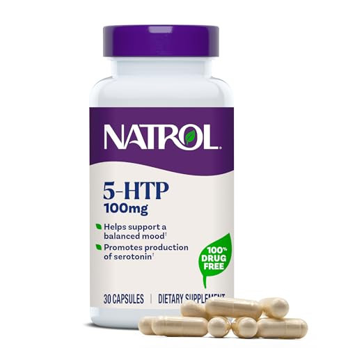 Natrol Mood Stress 5-Htp 100 Mg Dietary Supplement For A Balanced Mood Capsules For Adults 30 Capsules Up To A 30 Day Supply