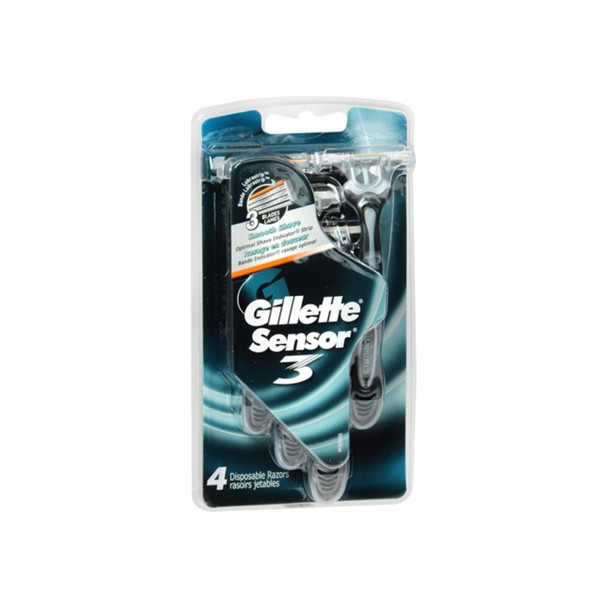 Gillette Sensor3 Disposable Razors Men's 4 Each