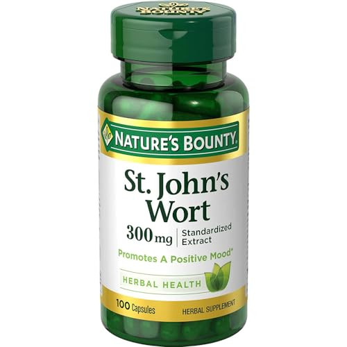 Nature'S Bounty St. John'S Wort Pills And Herbal Health Supplement 300Mg 100 Capsules