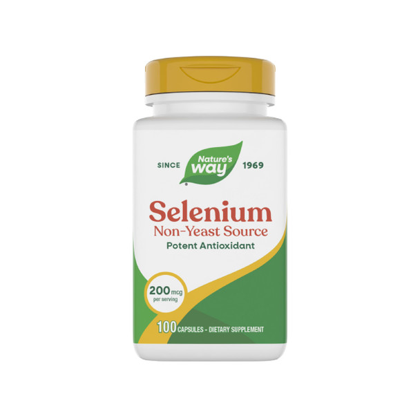Nature'S Way Selenium Non-Yeast Source Potent Antioxidant 100 Capsules (Packaging May Vary)