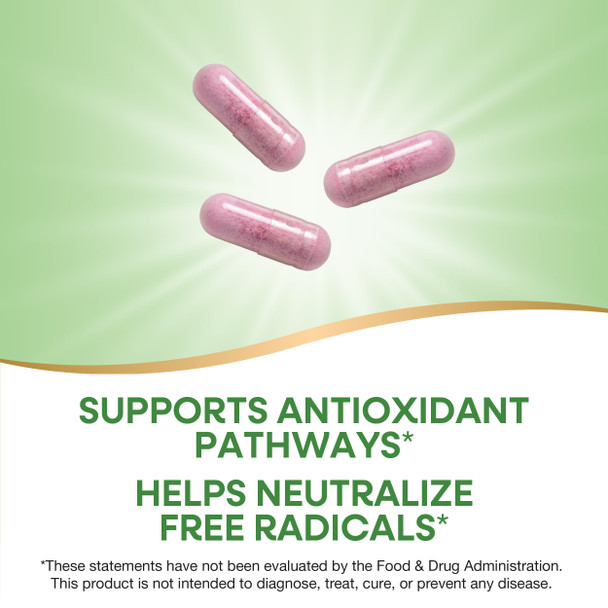 Nature'S Way Tart Cherry Ultra Capsules Montmorency Cherry Anthocyanins For Antioxidant Support 1200 Mg Per 3-Capsule Serving 90 Vegan Capsules (Packaging May Vary)