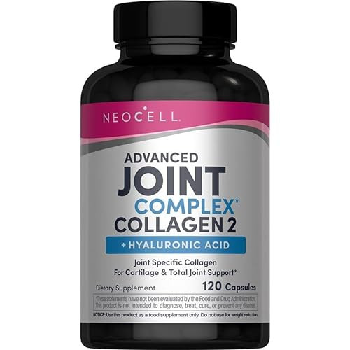 Neocell Joint Complex Supplement 120 Capsules Plus Hyaluronic Acid Collagen Type Ii Advanced Formula