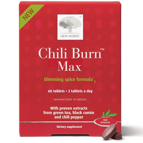 New Nordic Chili Burn Max Natural Slimming & Weight Loss Formula Supplement 60 Count (Pack Of 1)