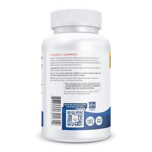 Nordic Naturals Vitamin C Gummies Tart Tangerine - 120 Gummies - 250 Mg Vitamin C - Immune Support Antioxidant Protection Child Growth & Development - Non-Gmo Vegan - 60 Servings (Pack Of 2)