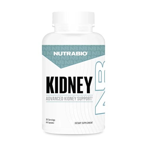Nutrabio Advanced Kidney Support Supplement- Kidney Cleanse Detox & Repair Health Supplement- 30 Servings 90 Capsules