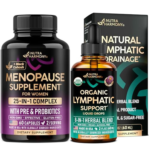 Nutraharmony Lymphatic Drops & Menopause Supplement