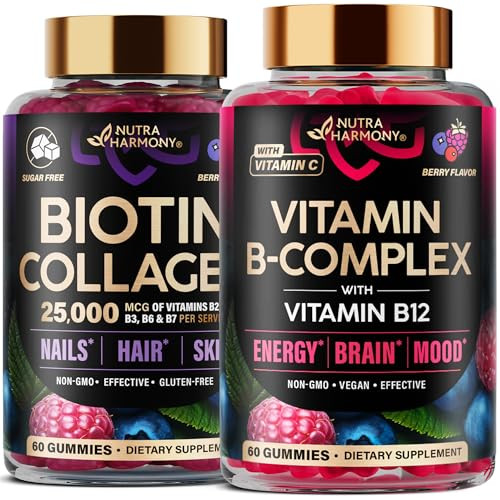 Nutraharmony Biotin Collagen & Vitamin B-Complex Gummies